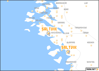 map of Saltvik