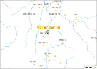 map of Saludadeko