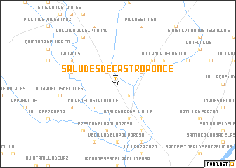 map of Saludes de Castroponce