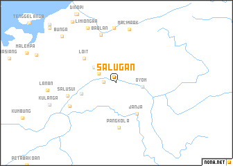 map of Salugan