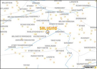 map of Salugino