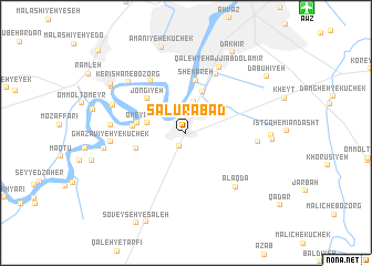 map of Sālūrābād