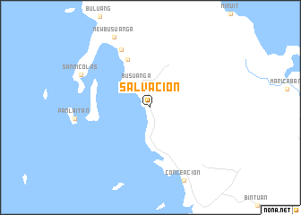 map of Salvacion