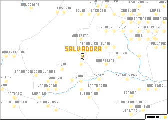 map of Salvadora