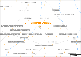 map of Salvador de Zapardiel