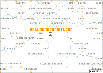 map of Salvagnac-Saint-Loup