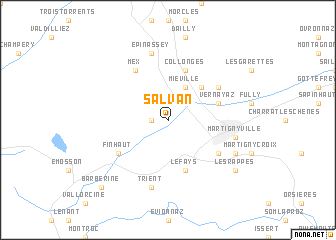 map of Salvan