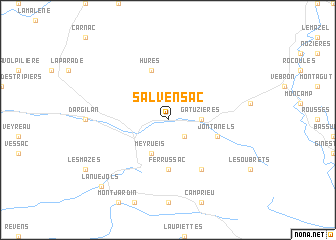 map of Salvensac