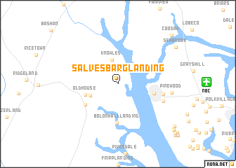 map of Salvesbarg Landing