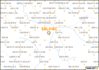 map of Salviac