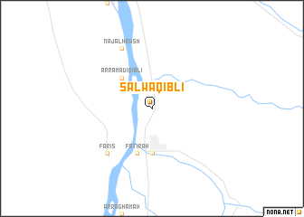 map of Salwá Qiblī