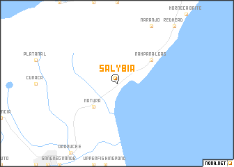 map of Salybia