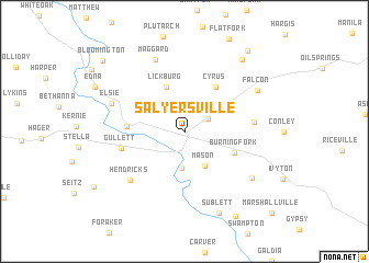 map of Salyersville