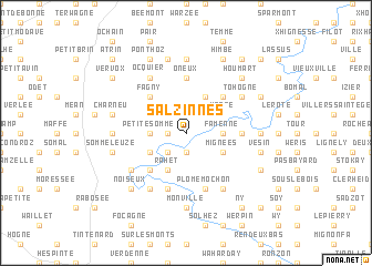 map of Salzinnes