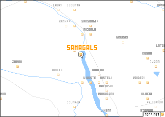 map of Samagals