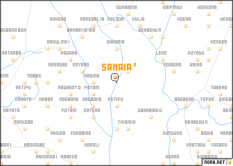 map of Samaia