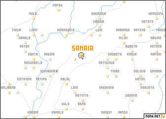 map of Samaia