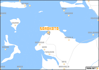 map of Samakata