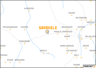 map of Samakélé