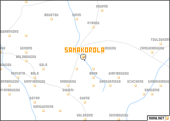 map of Samakorola