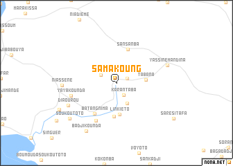 map of Samakoung