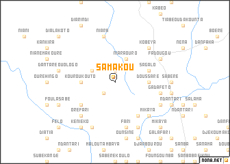 map of Samakou