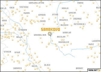 map of Samakovo