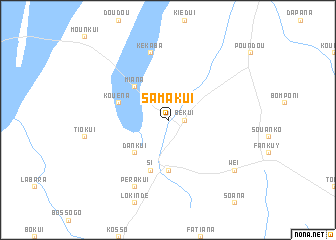 map of Samakui