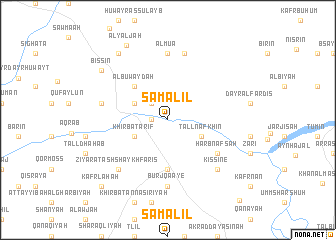 map of Sam‘alīl