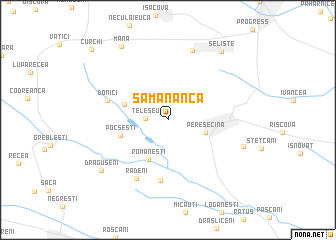 map of Sămănanca