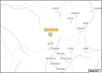 map of Samana