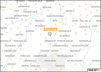 map of Samāna