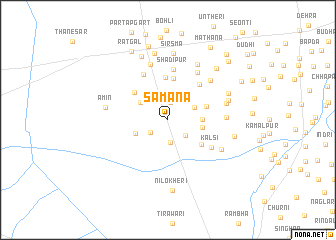 map of Samāna