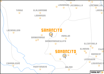 map of Samancito