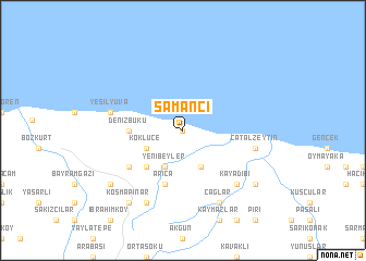 map of Samancı