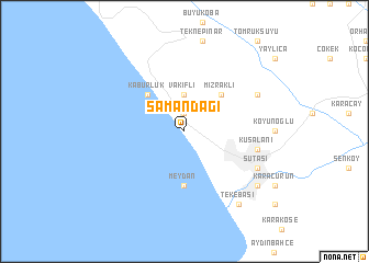 map of Samandağı