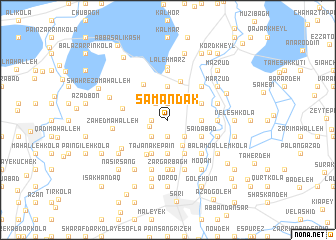 map of Samandak