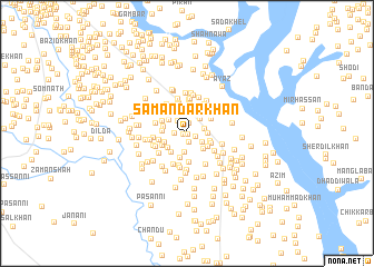 map of Samandar Khān