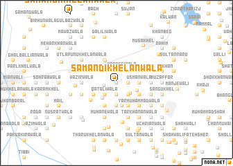 map of Samandi Khelānwāla