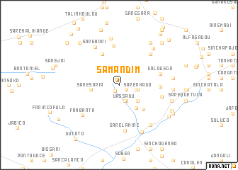 map of Samandim