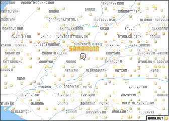 map of Şamandīn