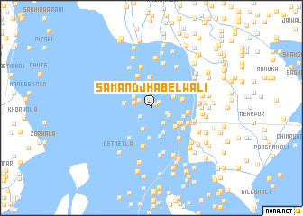 map of Samand Jhabelwāli