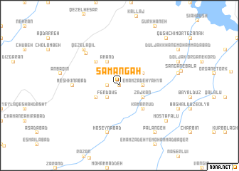map of Samangāh