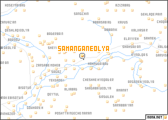 map of Samangān-e ‘Olyā