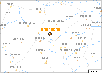 map of Samangān