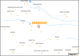 map of Samangān