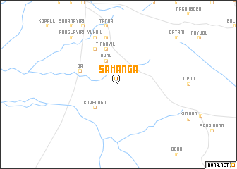 map of Samanga