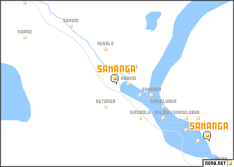 map of Samanga