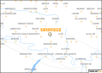 map of Samaniego