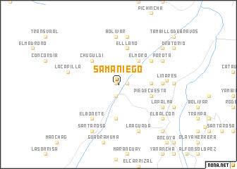 map of Samaniego